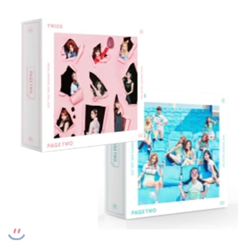 

TWICE - 2nd Mini Album: PAGE TWO [Standard Edition/Pink, Mint Cover Random]