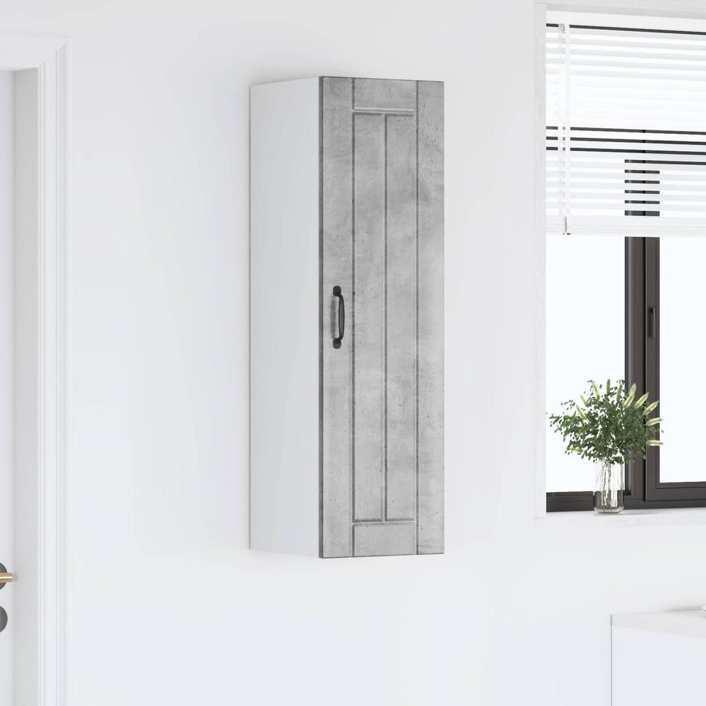 Wall Cabinet LUCCA Concrete Grey 30 x 31 x 100 cm Engineered Wood