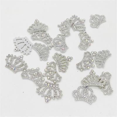 15Pcs  Padded Multiple Shaped Crown Rhinestone Applique For DIY Clothes Crafts Decor Patches Headwear Hair Bow Accessories