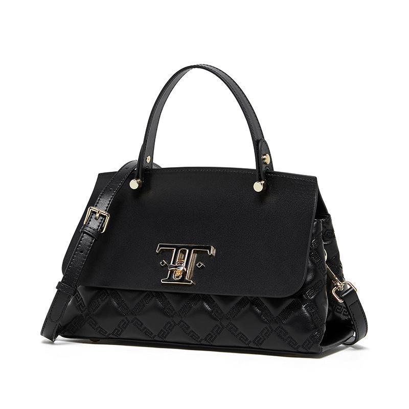 Chic High-End Genuine Leather Women's Tote Bag - Large Capacity Elegant Commuter Handbag