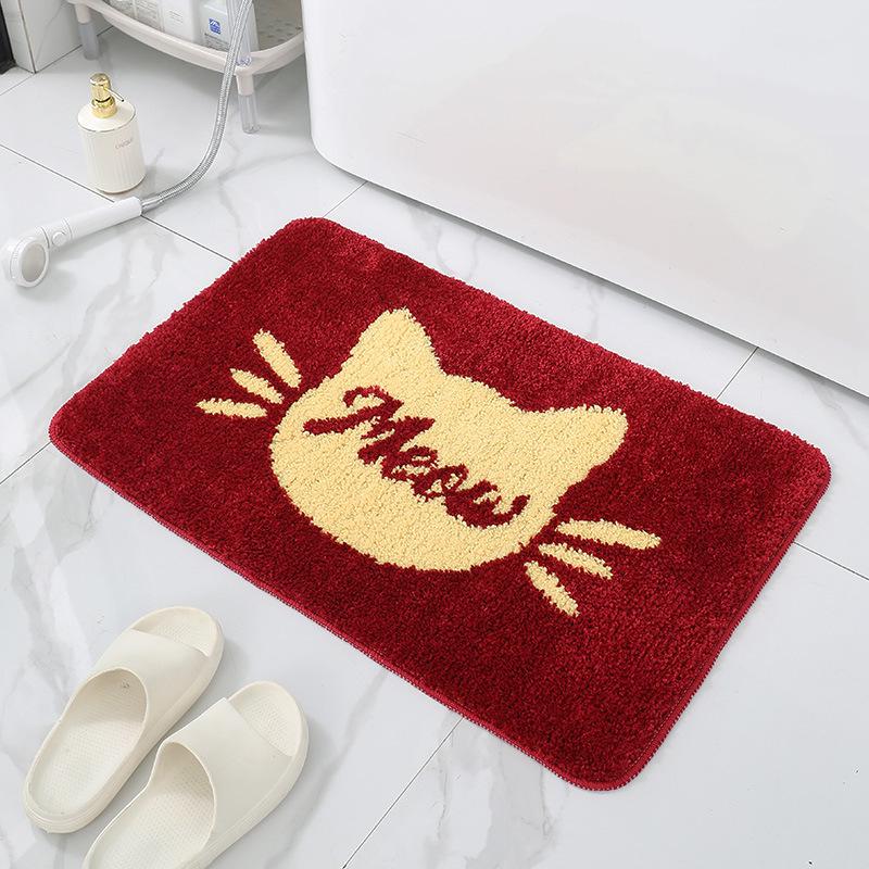 

Удобный и впитывающий нескользящий флокированный коврик для ванных комнат, кухонь и прихожих 40x60 cm