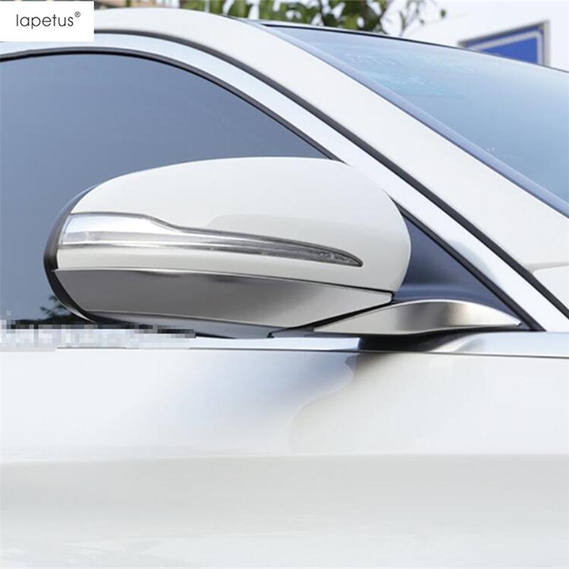 Side Rearview Mirror Strip Cover Trim For Mercedes Benz C CLASS W205 Sedan 2014 -  Stainless Steel Accessories Exterior Kit