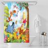 Winnie Puuh Anime Duschvorhang Niedliche Badewannen-Wasserdichte Vorhänge Für Wohnzimmer Luxus-Set Bildschirm Badezimmer Zubehör Sets