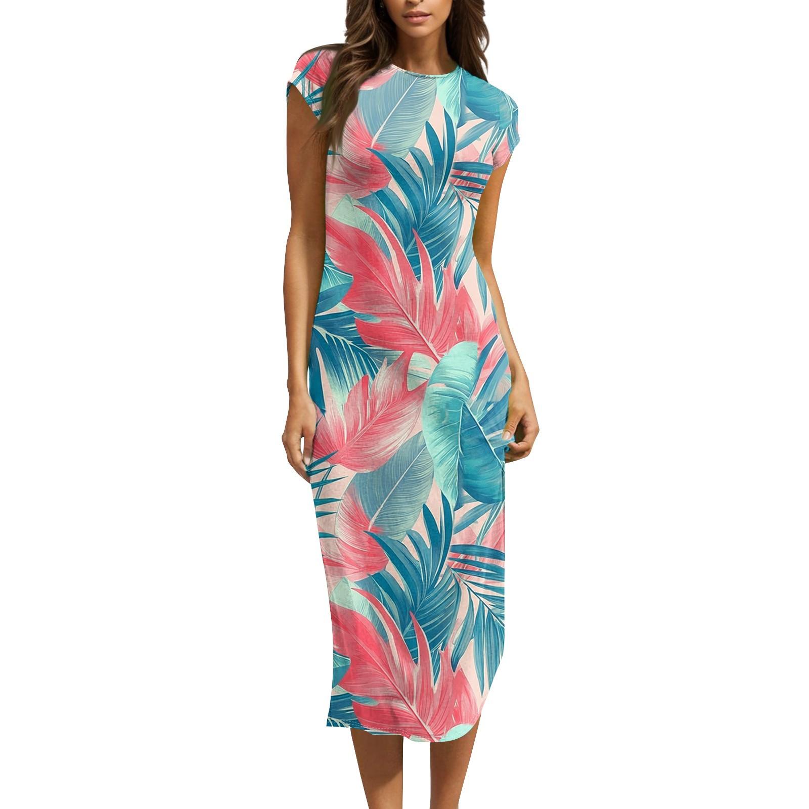 

Женские платья миди с коротким рукавом и воротником-хомут, весна-лето, вечернее платье XL небесно-голубой