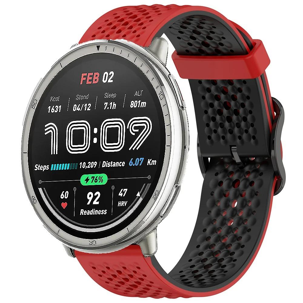 20m Silikonarmband für Amazfit Active 2 Armband Sport Austauschbares Armband für Amazfit GTS 4 mini 3 2 2e/Bip 3/3 Pro/Bip U Pro Band