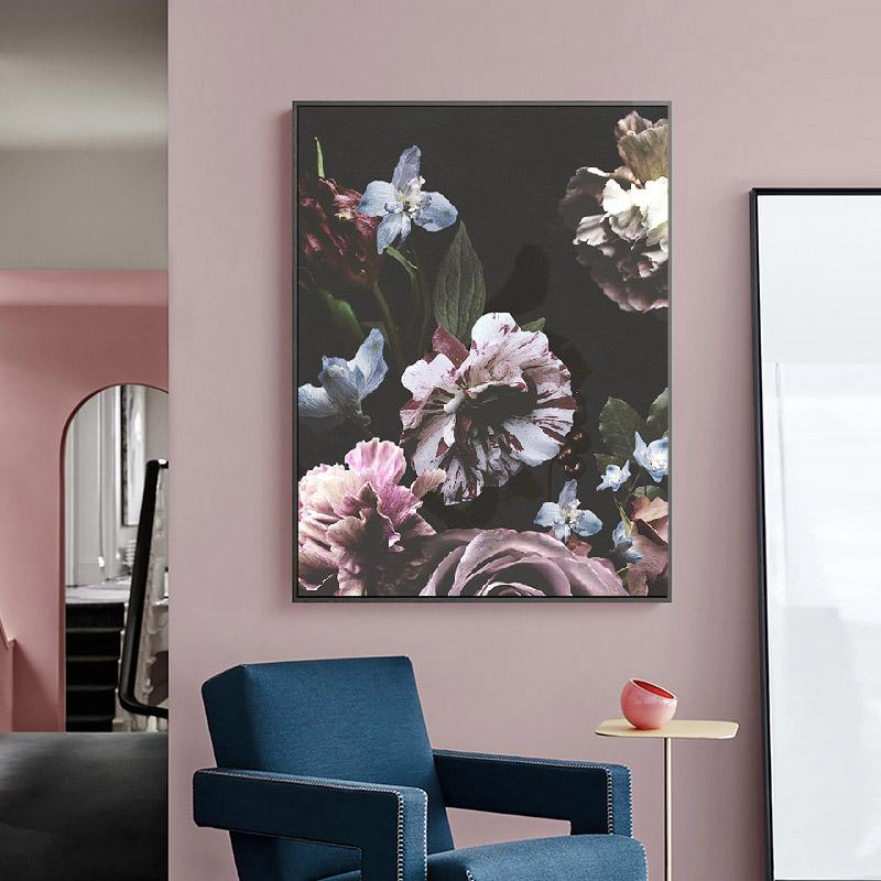 Islamic Calligraphy Floral Muslim Ayatul Kursi Blooming Canvas Painting Wall Art Prints Picture Poster Living Room Home Decor