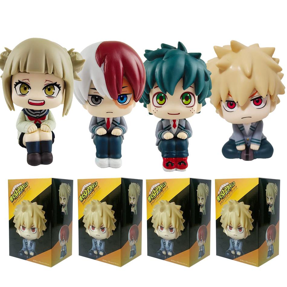 10cm Boku No Hero Academia Anime Figure Midoriya Izuku Action Figure Bakugo Katsuki/Todoroki So Figurine PVC Collection Toys