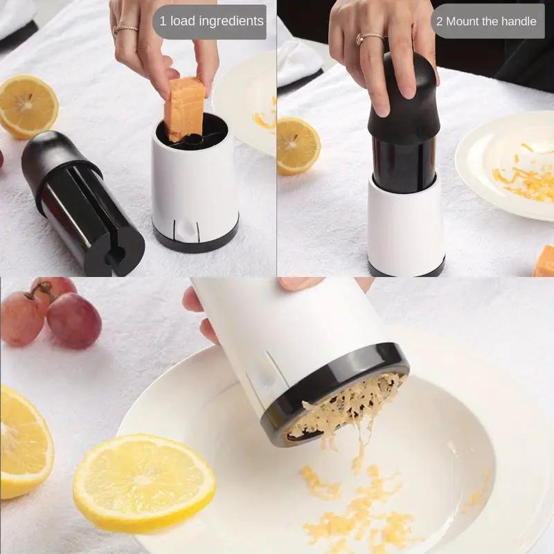 2 In 1 Stainless Steel Manual Rotary Cheese and Chocolate Grater Cheese Grater Handheld Grater Cheese Grater