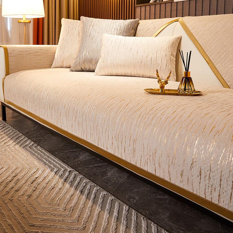 Thickened Nordic Entry Lux Style Sofa Cushion Four Seasons Universal Simple Modern Non-Slip Living Room Sofa Cover Towel Cushion