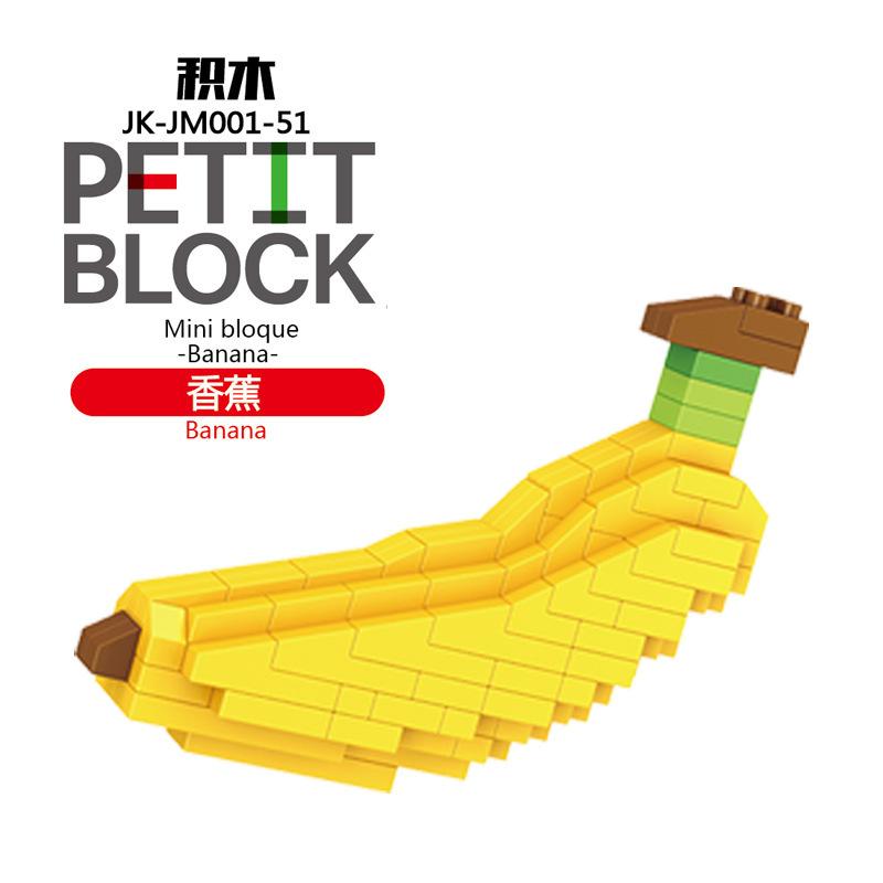 Mini Food Fast Food Fruit 3D Model Building Blocks DIY Wine Burger French Fries Hot Dog Cake Puzzle Assembly Toy Boy Girl Gift