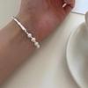Retro Irregular Metal Pearl Bracelet - Women's Fashionable, Versatile Bangle