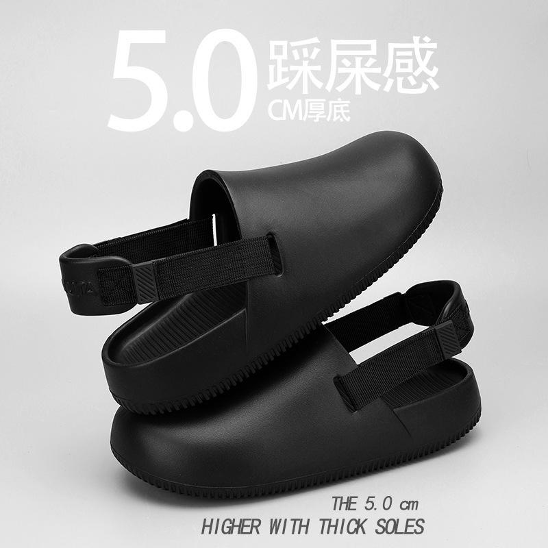 Strandhålskor herr 2025 nya utomhus väskhuvud coola tofflor inomhussandaler utrikeshandel plattform tofflor män