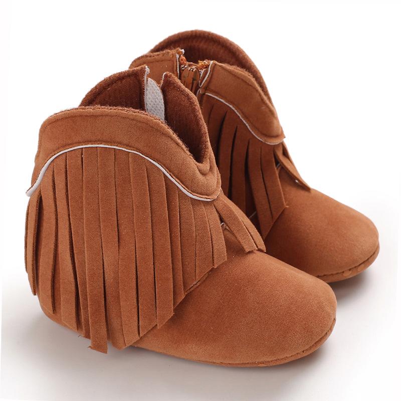 Stylish Tassel Baby Boots for Girls (0-1 Year)