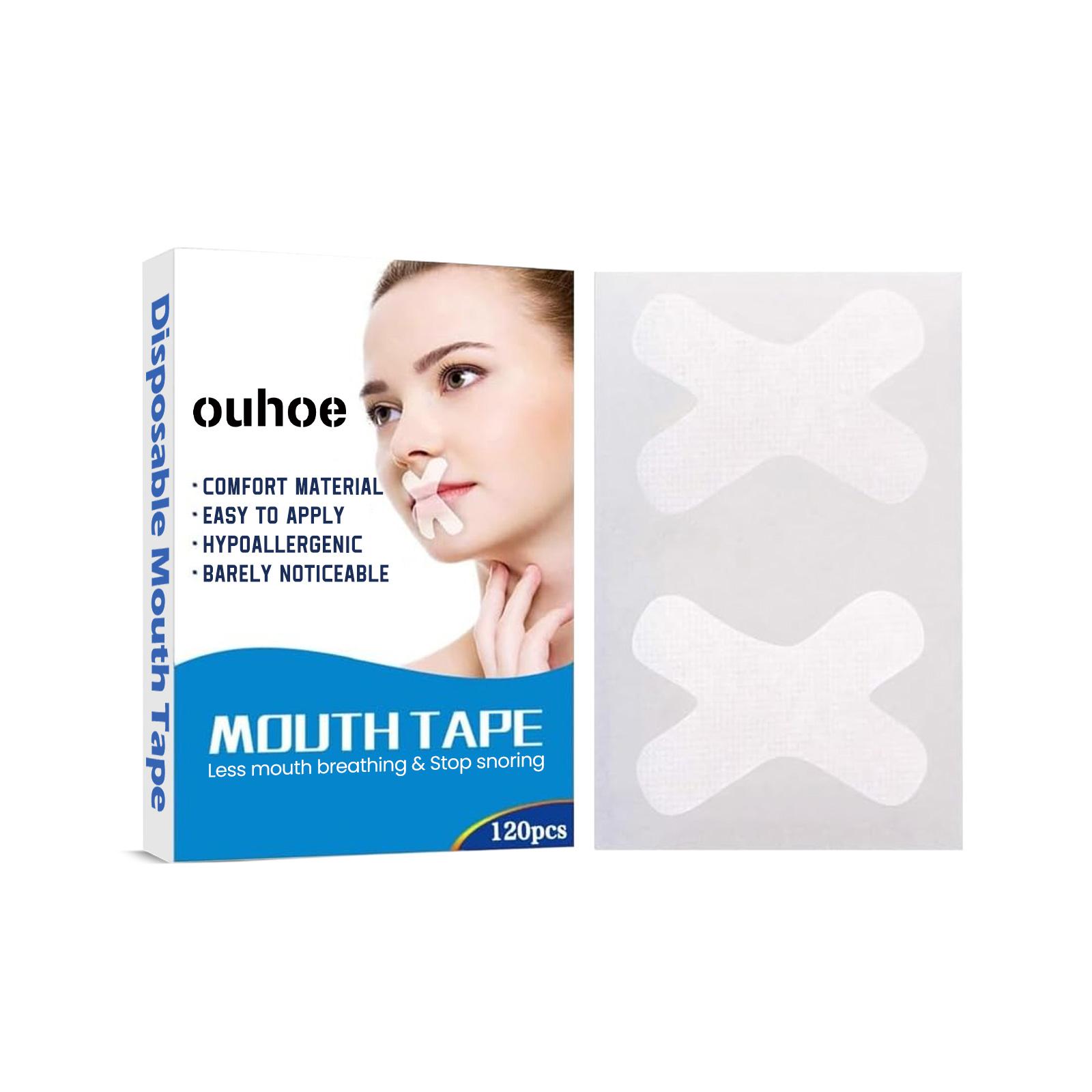 

OUHOE Anti-Snoring Oral Tape, Nighttime Snore Relief, Breathe Easier Through the Nose for Better Sleep, Suitable for Lips, 120pcs