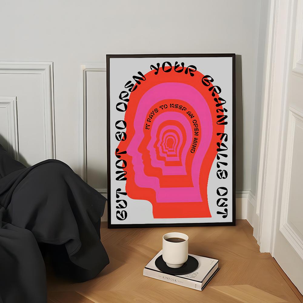 Vintage Japanese Abstract Wall Art Print Poster Black Waves Cat Koi Canvas Painting for Living Room Home Decor Poster-unframed