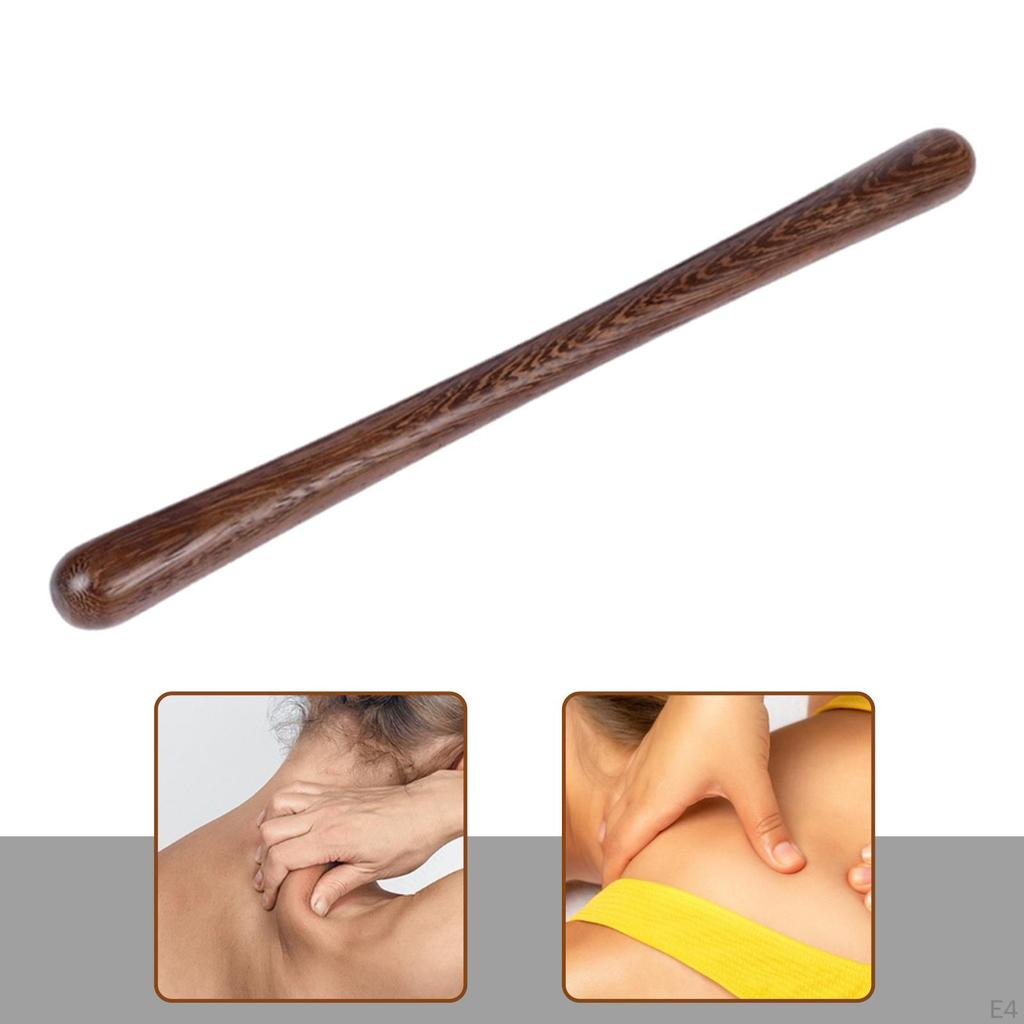 Massage Rod Tool Round Edges Versatile for Senior Citizens Sturdy Manual Back Tapper Traditional