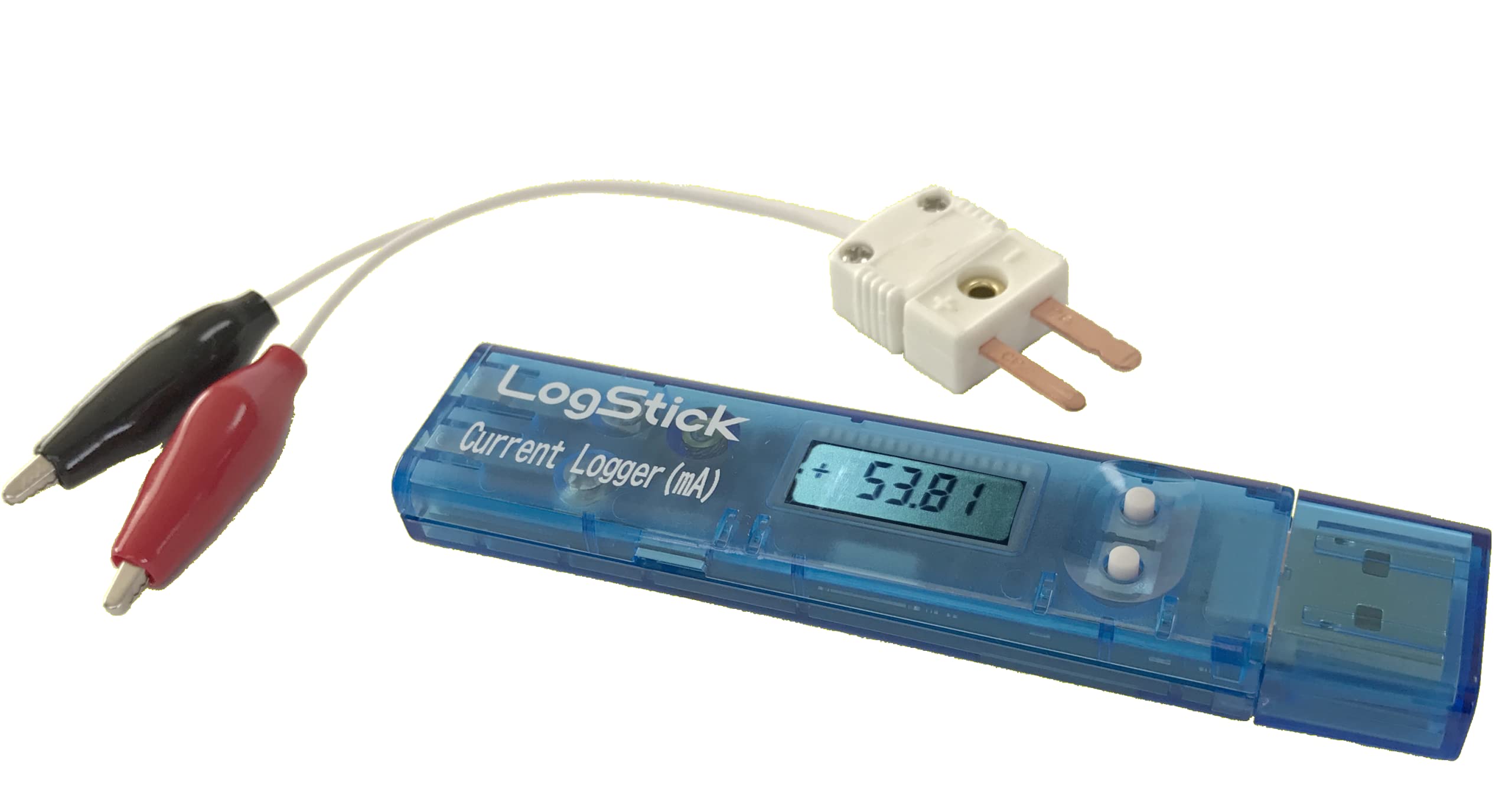 LogStick Current Data Logger Botão Gravador alimentado por bateria compatível com antiviral e antibacteriano Compatível LS200-A 4-20mA