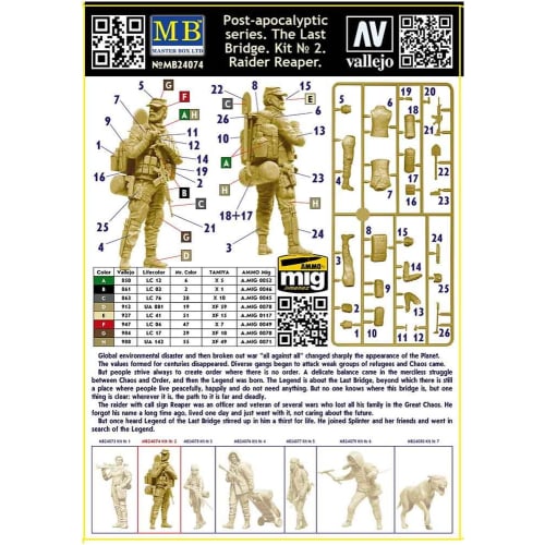 Master Box 1/24 Scale Reaper Plastic Model Kit, Post-Final War Series 2: The Last Bridge, MB24074