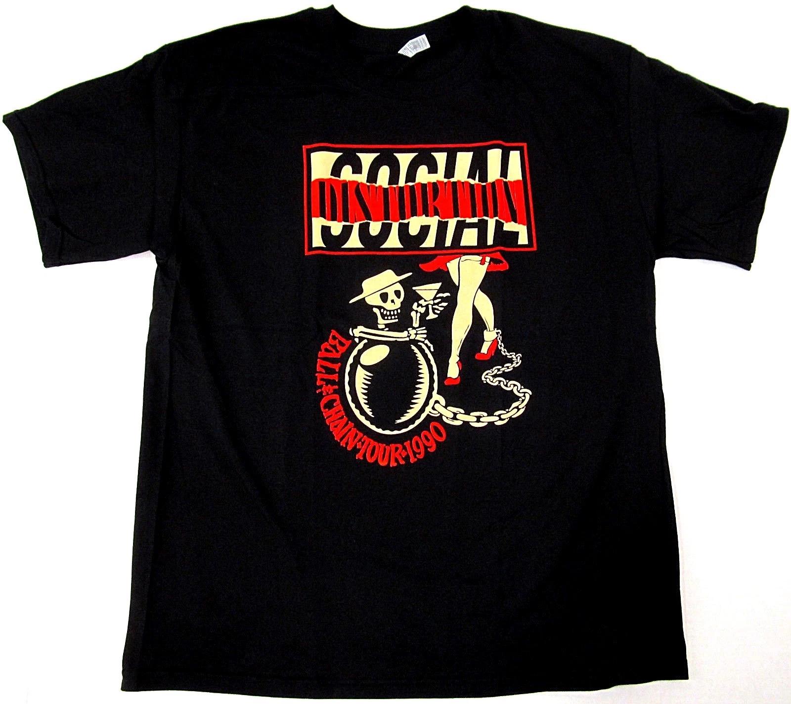 Футболка SOCIAL DISTORTION Ball & Chain Tour 1990 Панк-рок Футболка Мужская Новая S