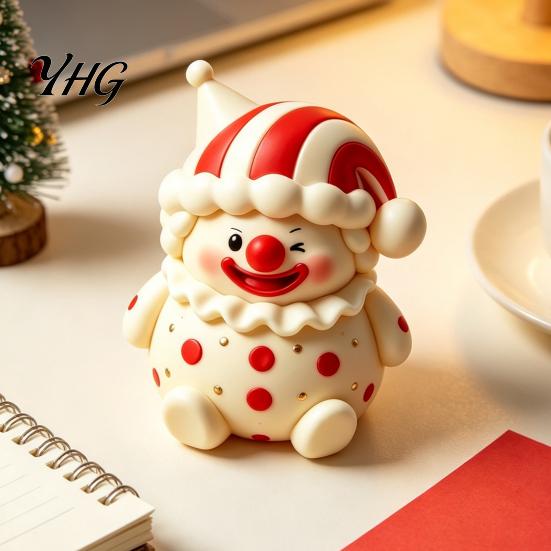 TPR Stress Ball 1/2Pcs Cartoon Clown Relief Toy, Slow Rebound Squeeze Sensory Toy Anxiety Reduction Fidget for Desktop Decoration Toys
