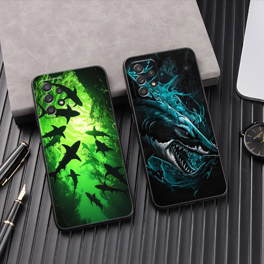 Ocean Whale Shark Animal Phone Case For Samsung Galaxy A57 A56 A37 A55 A36 5G A26 A54 A52 A35 A34 A25 A17 A16 A15 A07 A06 Cover