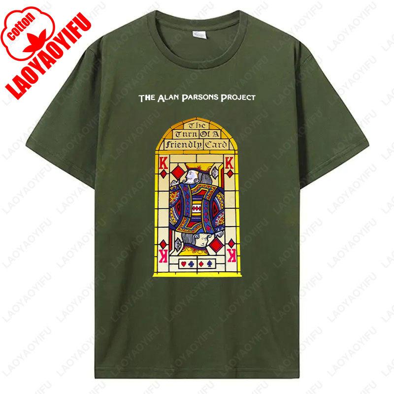 ZheXiong TEE Alan Parsons Project Zet je Vriendelijke Kaart aan Grafische T-shirts Zomer Dames Heren Mode Vintage Cool katoen Camisetas Tops T-shirts XL