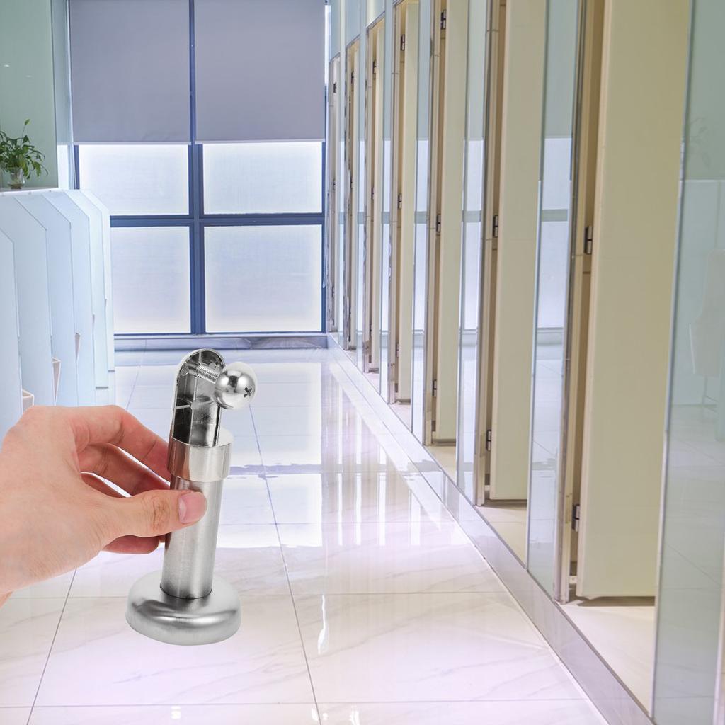 4 Stück Edelstahl Toilettentrennwand Fuß Stabil Badezimmer Stützfuß Toiletten Trennwand Beschläge Öffentliche Zubehörteile