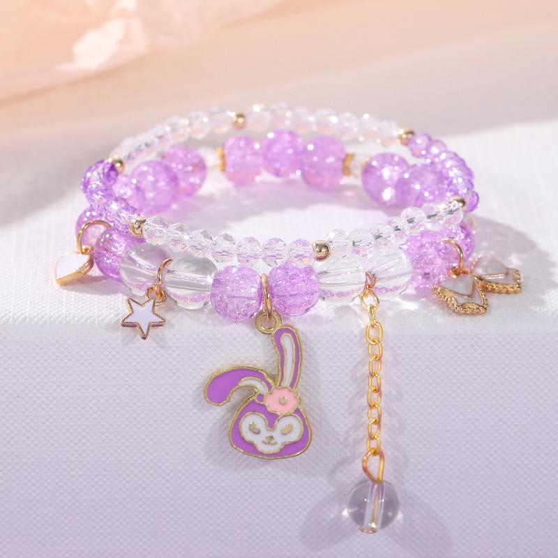 Cinnamoroll & My Melody Crystal Beaded Friendship Bracelet - High-End Versatile Women's Jewelry