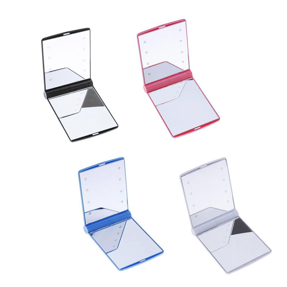 LED Makeup Mirror, Compact Small Folding Makeup Mirror, Portable Travel Makeup Mirror, Exquisite Women's Gift