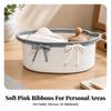 Rope Storage Basket Versatile Coiled with Reinforced Rim Sturdy for Bedroom Shelves,
