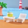 Resin Lighthouse Beach Figurine, Micro Landscape Ornament for Aquarium Decor, DIY Fish Tank Terrarium Accessory