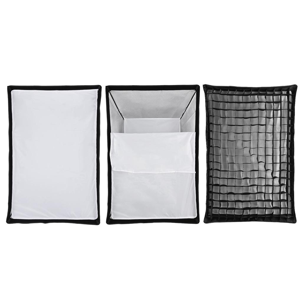60 * 90cm Quick Release Rectangular Softbox for Bowens Mount Softbox with Grid Soft Cloth and Storage Bag for Product