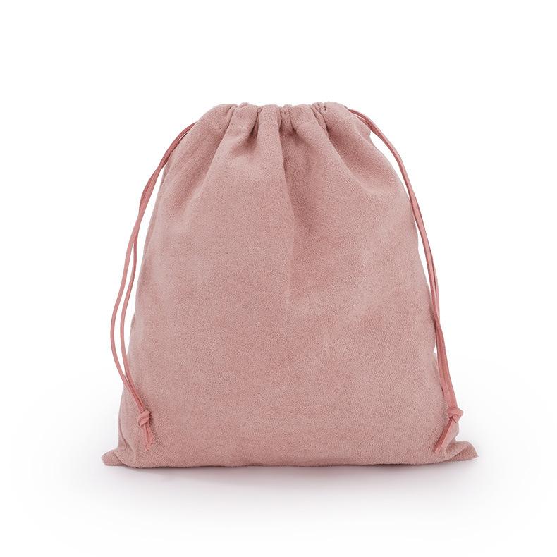 Suede Drawstring Storage Bag Reusable Gift Pouch for Jewelry Handbag Electronics Dustproof Pouch for Travel Organizer