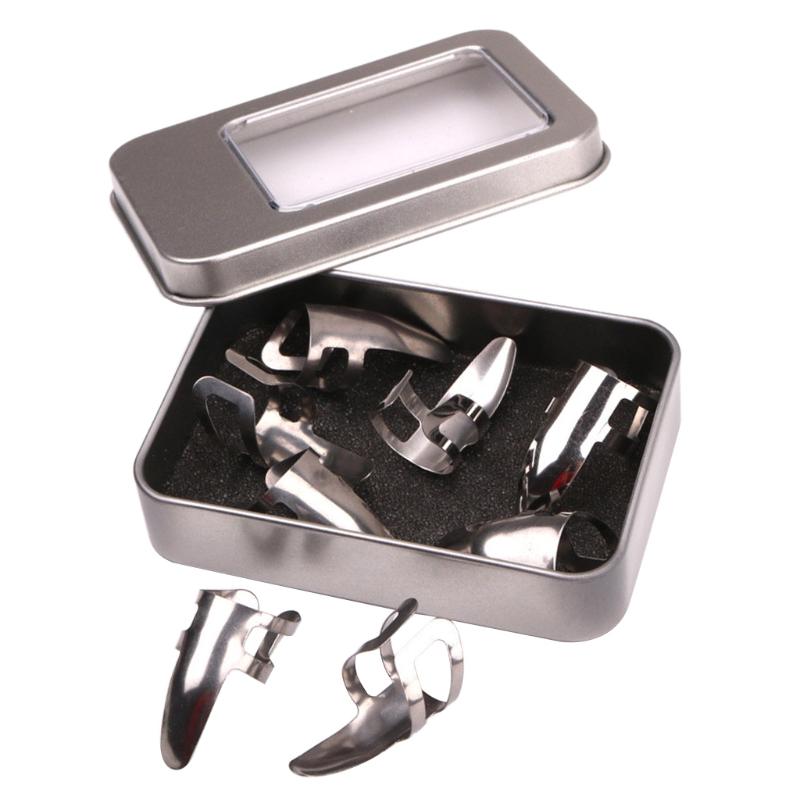 8pcs Adjustable Metal Finger Thumb Picks Plectrum for Fingerstyle Guitar Bass 1