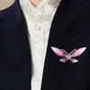 Lightweight Crystal Acrylic Butterfly Pin Versatile Wardrobe Accessory For Casual Professional Or Evening Attire