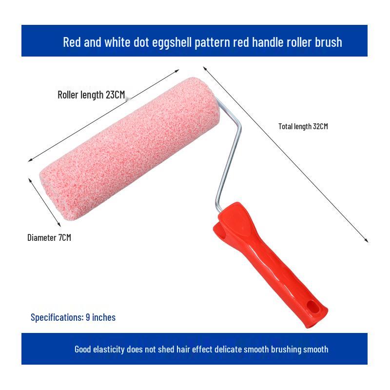 9-Inch Non-Shedding Texture Roller Brush for Latex and Oil Paints