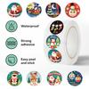 500PCS New Christmas Stickers Roll Small Children Stickers Cute Cartoon Packaging Stickers Photocard Decor Lables for Kid