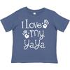 Inktastic I Love My Yaya Grandchild Toddler Kids Boys T-Shirt Grandkids Cute Boys Girls