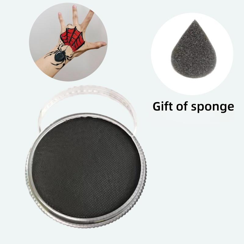 30g White Black Red Paint Water Based Makeup Single Color for Adults for Skull Witch Goth Cosplay Halloween Christmas Party
