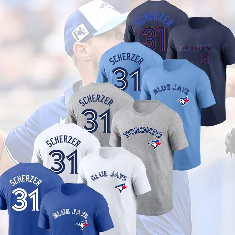 

HOT ITEM M. Scherzer #31 2025 Player Name & Number Fan Gift Unisex T-Shirt XXL