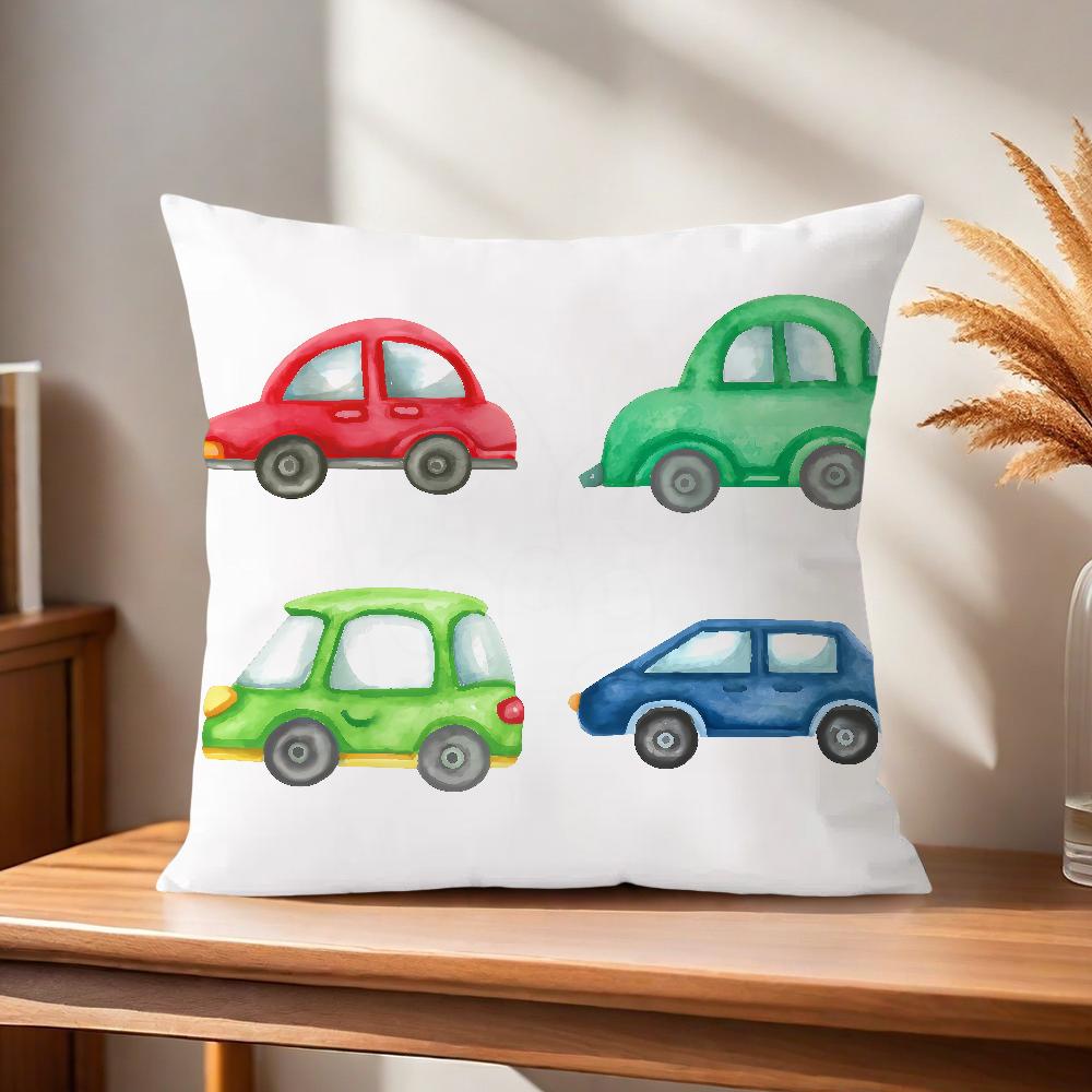 

ART Транспортные средства Автомобили Грузовик Лодка Гоночный мягкий Чехол-подушка для дивана Гостиная Домашний офис Декор Защитные чехлы Без 30x30CM(12x12in)