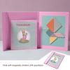 Magnetic Tangram Puzzle With Wooden Material For Childrens Brain Development Education Toy