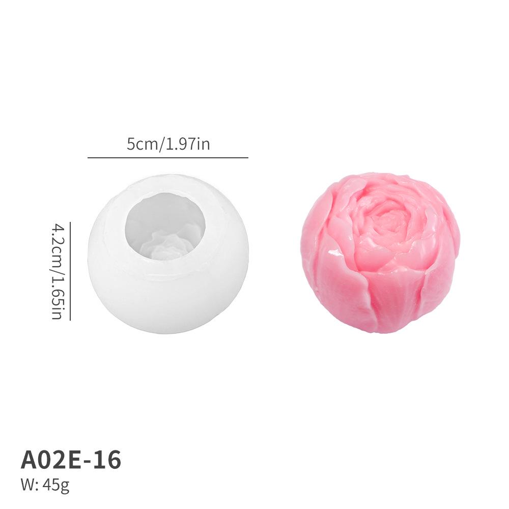 3D Floral Silicone Mold: 19 Flower Shapes for Fondant, Cake, and Candle DIY