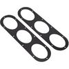 Rear Bumper Diffuser Panels, Pack of 2 Universal Aluminium Alloy Car Rear Bumper Race Air Diversion Diffuser Panel Car Styling Part with Screw
