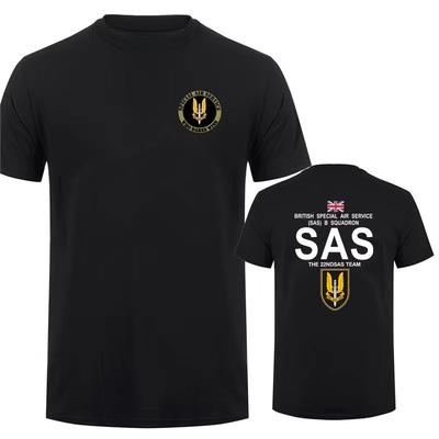 Militär SAS Scharfschütze Herren T-Shirt Armee T-Shirt für Mann Spezielle Militäroperationen Kurzarm Baumwolle Mann Sommer T-Shirt
