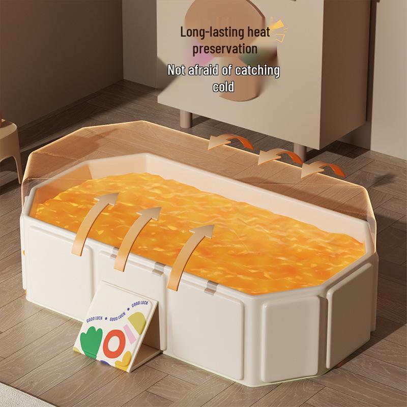 Umweltfreundliche Isolierte Tragbare Faltbare Babybadewanne - Groß, Schnell zu Öffnen, Keine Installation.