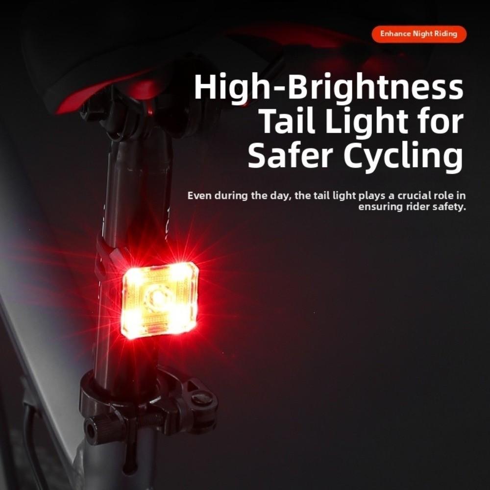 Quick Charging Bicycle Brake Tail Light High Brightness Cycling Accessories Night Cycling