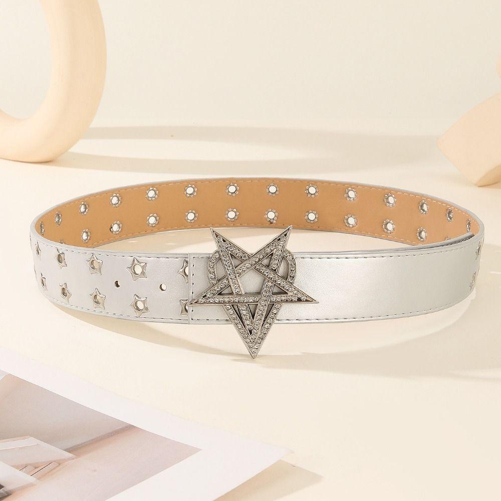 Pu Leather Punk Style Belt Vintage Women's Waist Belt Fashion Jeans Belt  Spicy Girls