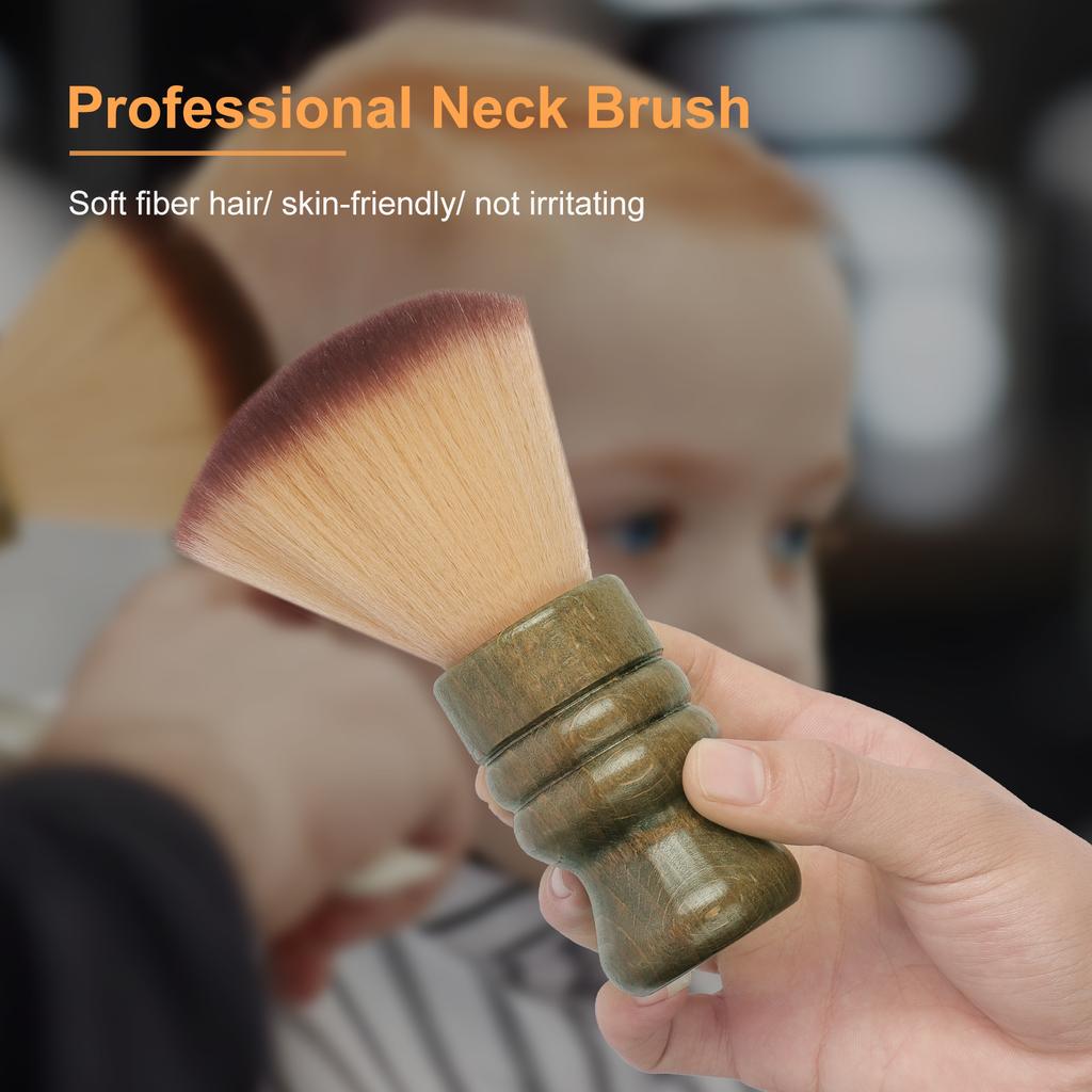 Weiche Friseur Nacken Gesichts Staubpinsel Reinigungs Haarbürste Haar Kehrpinsel Salon Haushalt Haar Reinigungsbürste Nylonhaar
