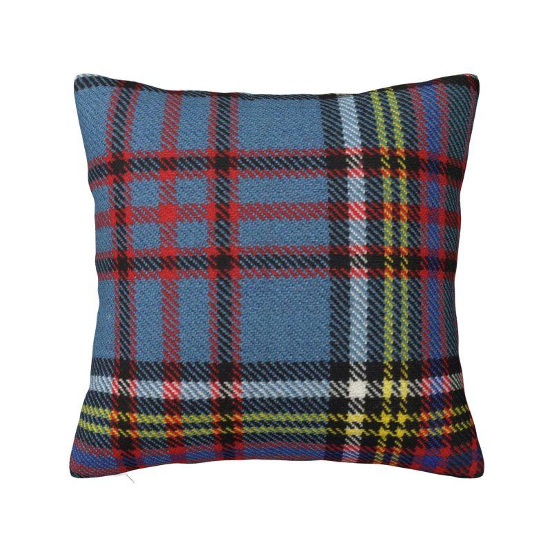Black Watch Scottish Tartan Plaid Cushion Covers 40x40cm Polyester Throw Pillow for Car Square Pillowcase Home Decorative